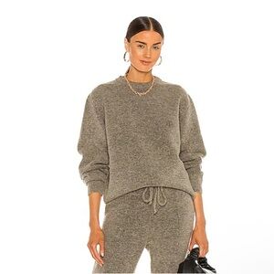 Anine Bing 'Ramona' Grey Wool Blend Sweater Size Large